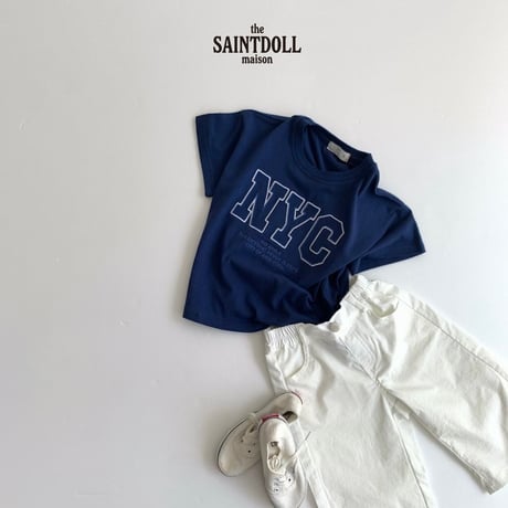saintdoll/40. NYC embroidery T-shirt ADULT