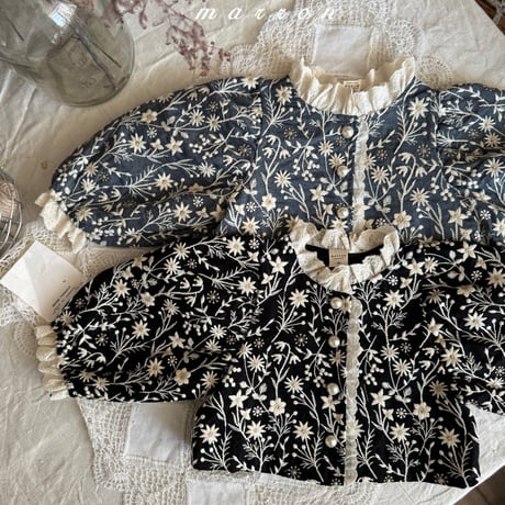 marron/44. flower jacket XS-L