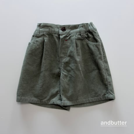 andbutter/22. Heart Pocket Corduroy Shorts JS-JM