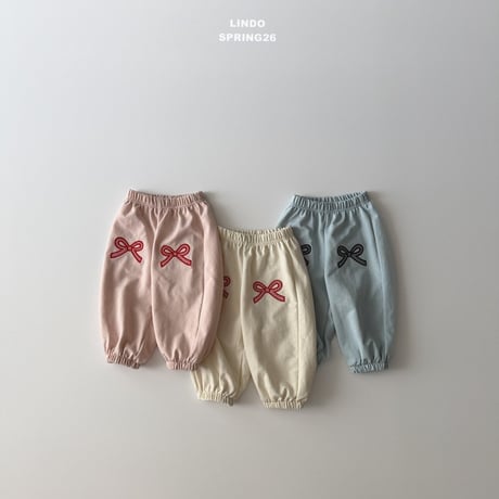 lindo/57. check ribbon jogger XS-XL