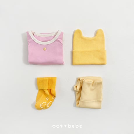 oottbebe/7. picnic ( modal golgi ) suit S(0-6M)-M(6-12M)