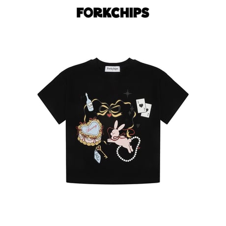 forkchips/69. wonder bunny T-shirt M-XL