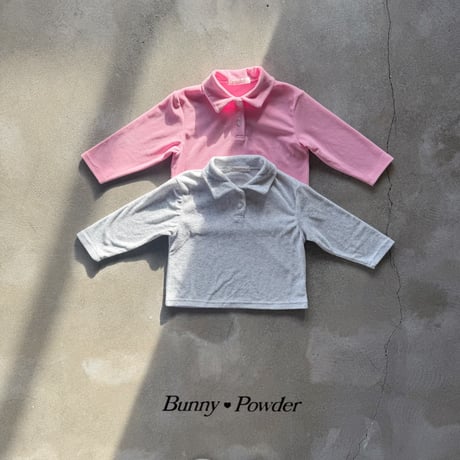 bunnypowder/117. terry collar T-shirt S-XL