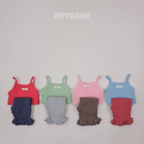 soybean/8. plan ) coco dot updown set XS-XL