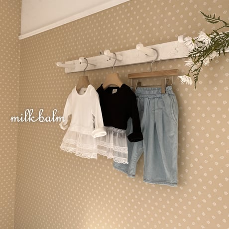 milkbalm/17. lace golgi T-shirt XS-XL