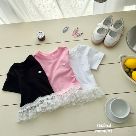 secondmoment/40. vella lace T-shirt JS-JL