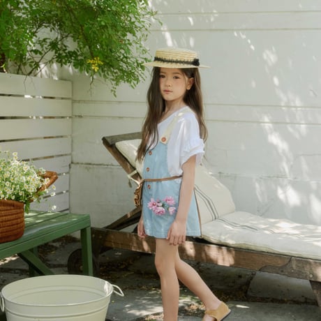 urbanrabbit/130. Denim Short Overalls XS-XL