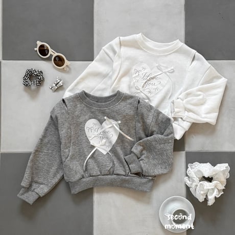 secondmoment/42. love heart man-to-man S-XL
