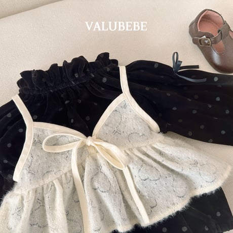 valubebe/47. dot ribbon suit 6M-18M
