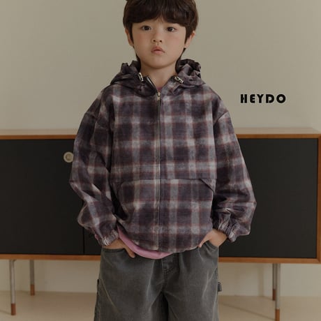heydo/88. vintage check windbreaker JS-JL