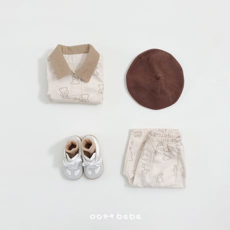 oottbebe/66. bear jacket XS(1-2Y)-XL(6-7Y)