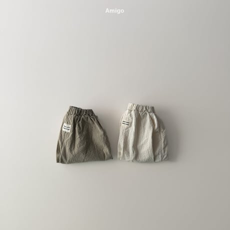 amigo/50. pin tuck natural pants XS-XL