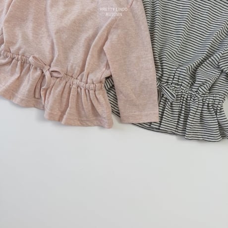 lindo/73. dangara shirring T-shirt XS-XL