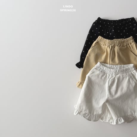 lindo/49. Hem fril half pants XS-XL