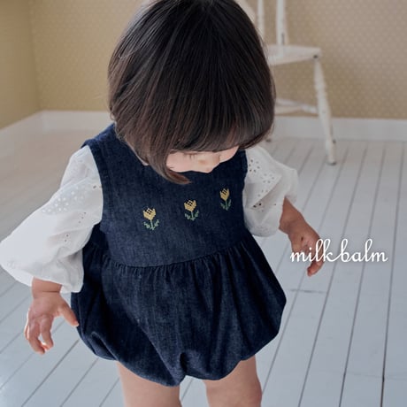 milkbalm/7. tulip denim suit XS(-6M)-M(12M-18M)