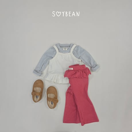 soybean/19. plan ) fril rayerd sleeveless XS-XL