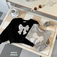 secondmoment/40. kozi ribbon man-to-man S-XL