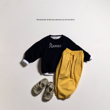 normalplay/39. wave embroidery man-to-man JS-JM