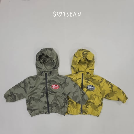 soybean/40. plan ) kamo hood windbreaker XS-XL