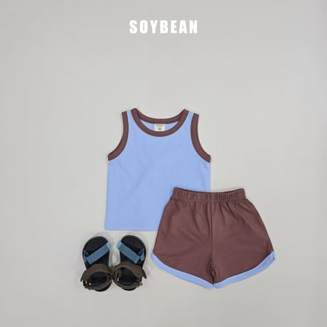 soybean/194. plan ) sleeveless macaron updown set JS-JM