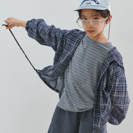minimal/69. checkcheck Shacket hood JS-JM