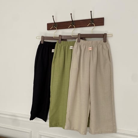 mikki/17. knee anna linen pants S-XL