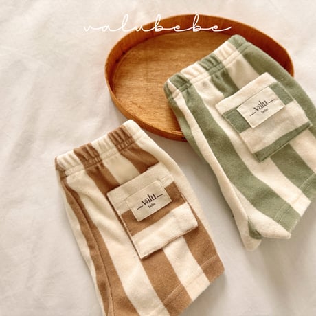 valubebe/14. vertical terry pants 6M-S