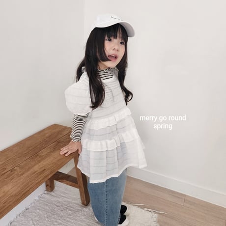 merrygoround/32. sisuru fril blouse XS-2XL