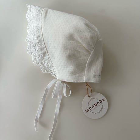 monbebe/19. noa double fril bonnet FREE(3-24M)