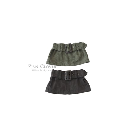 zanclover/35. wide belt skirt 3-11