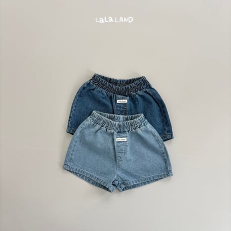 lalaland/14. point denim half pants XS-XL
