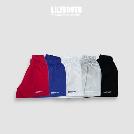 lilybooth/51. plan pin tuck half pants S-XL