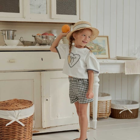 melikey/12. heart ribbon T-shirt JS-JM