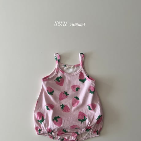 sou/19. strawberry suit sleeveless 12M-18M