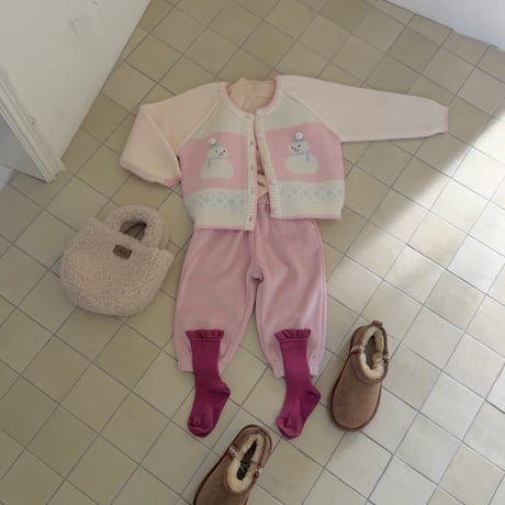 ninibello/96. Snowman Knit Cardigan? KNIT_S-KNIT_L