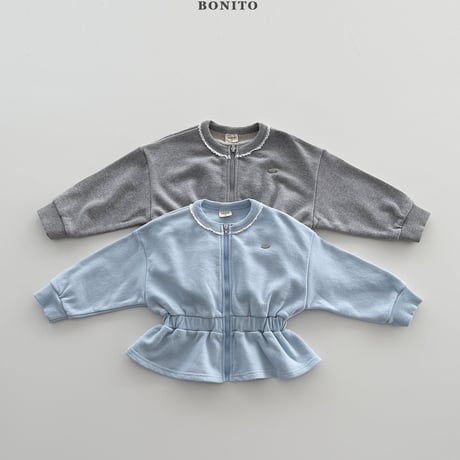 bonito/81. shirring zipup JS-JM