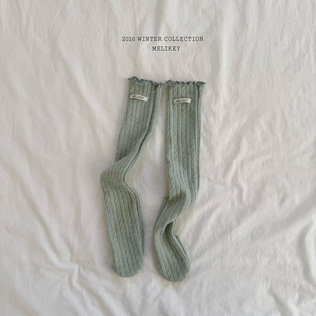 melikey/112. twist long socks FREE