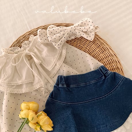 valubebe/25. lace denim skirt 6M-S
