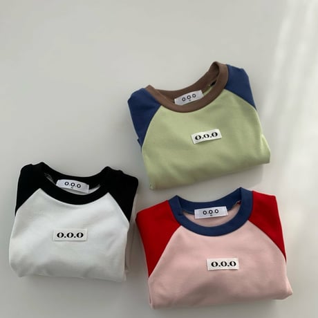 ooo/19. star star raglan T-shirt XS-XL