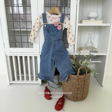 melikey/98. overalls ( ribbon ) set XS-XL