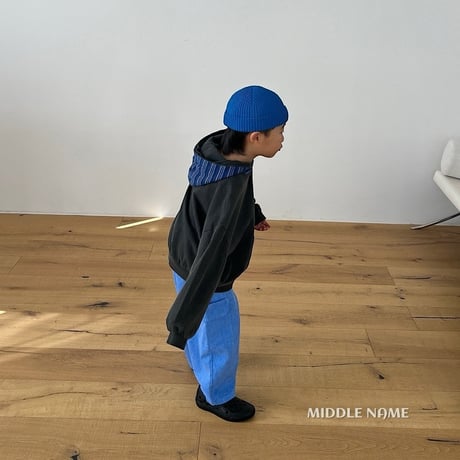 middlename/22. ss two color hood T-shirt S-XL