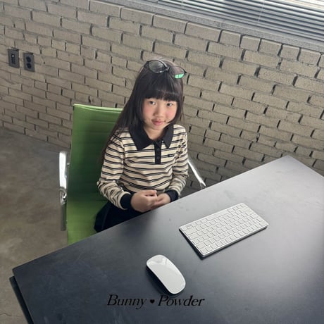 bunnypowder/80. high collar T-shirt 2XL-4XL