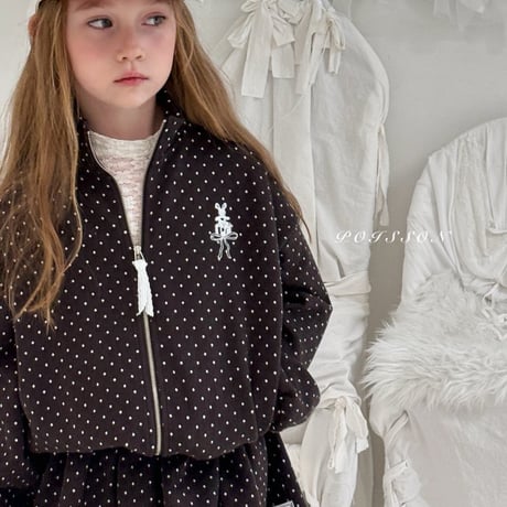 poisson/34. dot bunny ZipUp  S-XL