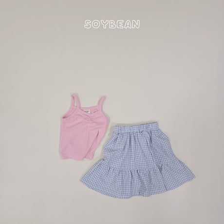 soybean/91. plan sleeveless set skirt XS-XL