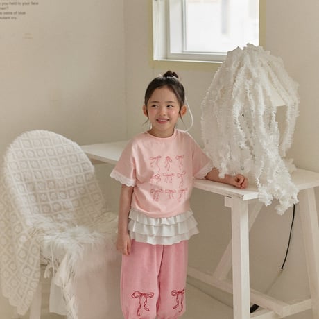 berryberry/25. ribbon half t T-shirt 5-11