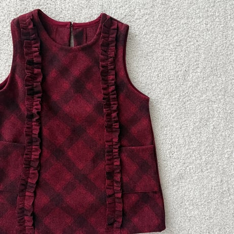 urbanrabbit/25. Check Frill Dress JS-JM