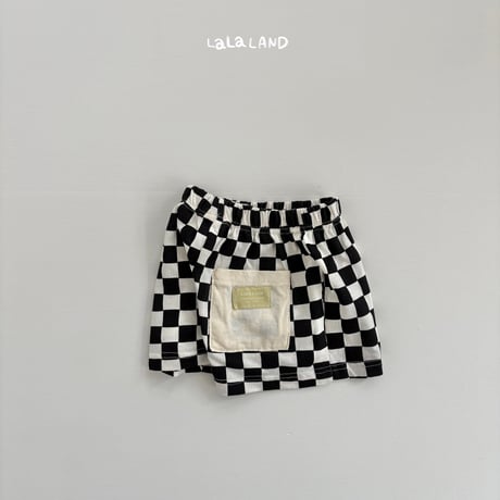 lalaland/4. checker board half pants XS-XL