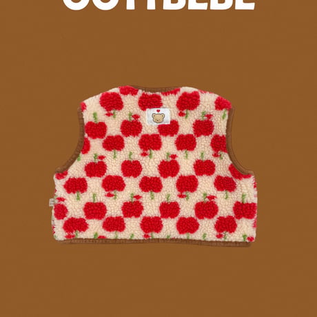 oottbebe/39. apple bear dumble ( dumble fleece vest XS(0-1Y)-XL(4-5Y)