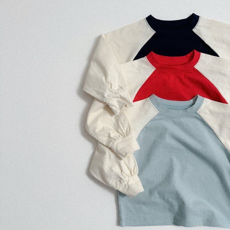 minirobe/44. Cozy Raglan Tee  S-XL