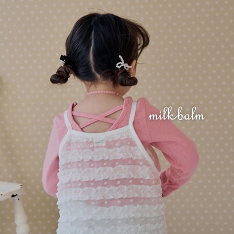 milkbalm/20. fril sleeveless one-piece XS-XL